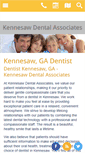 Mobile Screenshot of kennesawdentalassociates.com