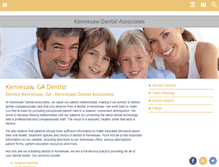 Tablet Screenshot of kennesawdentalassociates.com